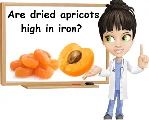 Are dried apricots high in iron