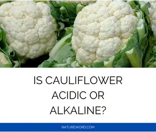 Cauliflower ph value